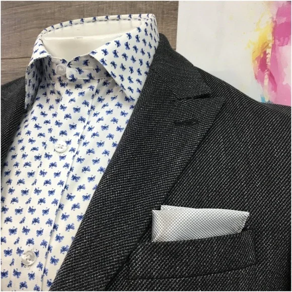 JOSEPH ABBOUD Mens Cotton Blazer Sport Coat Casual Jacket 40R Slim Fit Suit